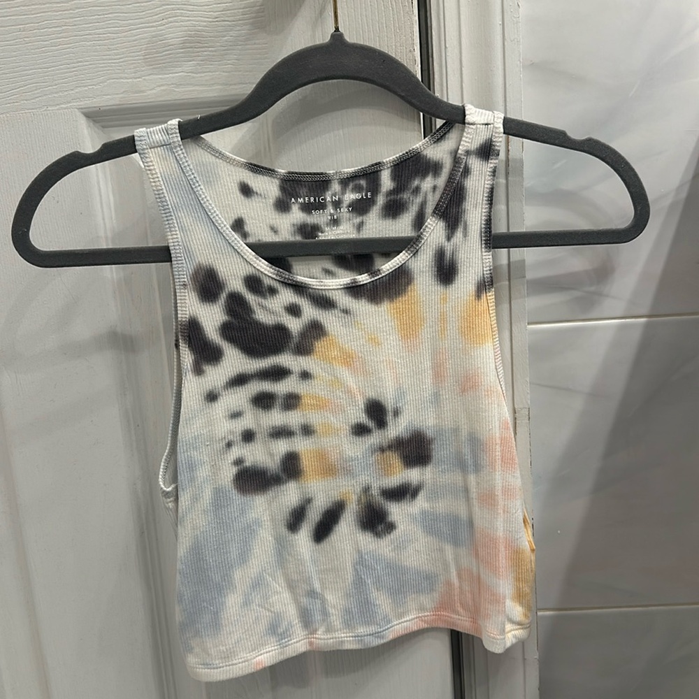 American Eagle soft & sexy ribbed tie dye tank